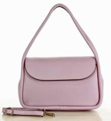 MARCO MAZZINI Torebka skórzana na ramię wizytowa listonoszka perfect leather lila róż - min. zamówienie 20 / 50 / 100 szt.
