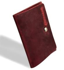 Cienki portfel na karty i dokumenty BRØDRENE SW06 czerwony - min. zamówienie 20 / 50 / 100 szt.