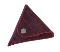 Czerwona skórzana bilonówka coin wallet BRØDRENE CW01 - min. zamówienie 20 / 50 / 100 szt.