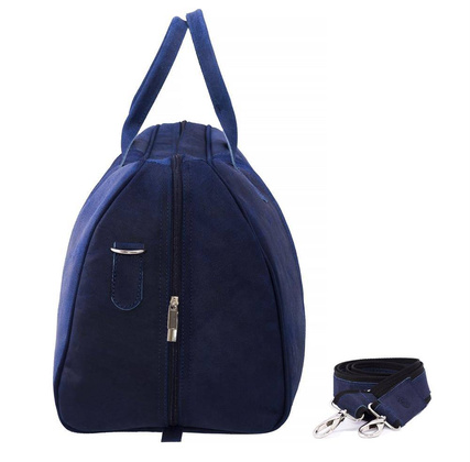 Granatowa podróżna torba weekendowa BRØDRENE BL10 Kolor wnętrza: Czarny - min. zamówienie 20 / 50 / 100 szt.