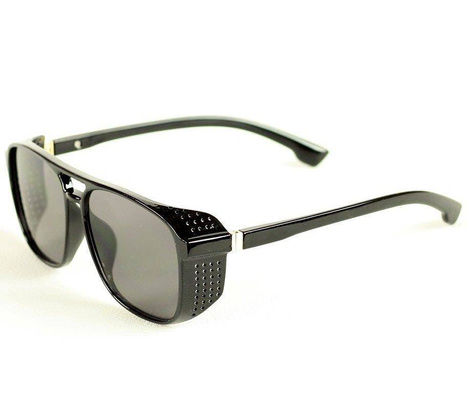 Stylowe okulary przeciwsłoneczne MAZZINI AVIATOR LOOK  czarny - min. zamówienie 20 / 50 / 100 szt.