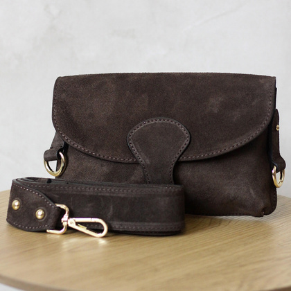 TOREBKA ZAMSZ NATURALNY 24-071 Ciemny brąz