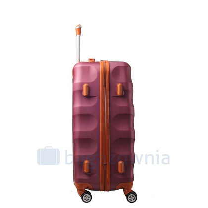 Mała kabinowa walizka KEMER RGL EXCLUSIVE 6881 SS Bordowo brązowa