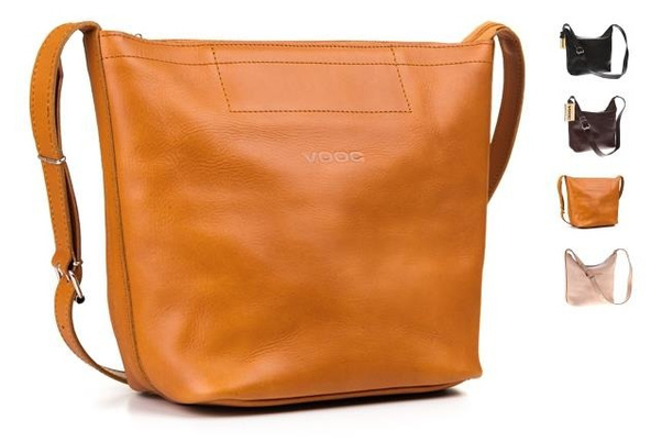 Worek, torebka damska KEMER VOOC Vintage P31 brąz