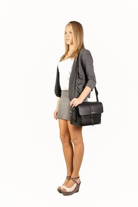 Oryginalna torba skóra KEMER VOOC Vintage P29 brąz