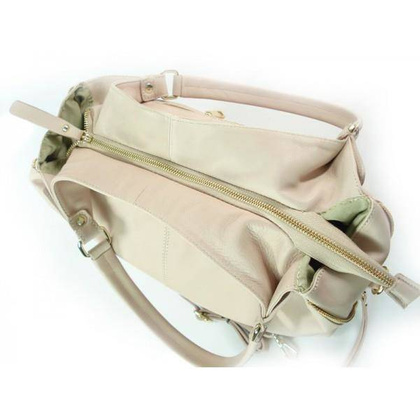 DUŻY PIĘKNY WOREK  VERA PELLE  POJEMNY ZAMKI A4  WŁOSKA TORBA  RÓŻ PUDROWY  W678RR KEMER