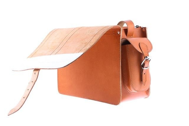 Oryginalna torba skóra KEMER VOOC Vintage P29 brąz