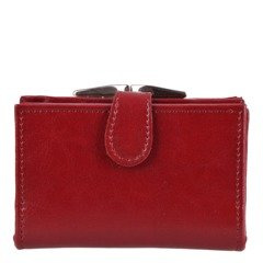 Portfel damski skórzany KEMER P24 Bordowy  - min. zamówienie 20 / 50 / 100 szt.