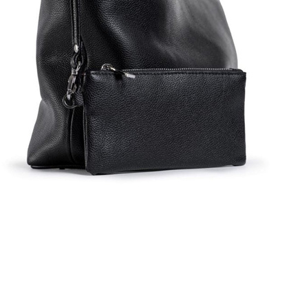 Torba damska skórzana KEMER VOOC AP1 Czarna