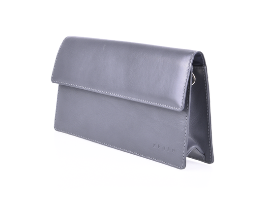 Torebka damska skórzana KEMER R16 Szara - min. zamówienie 20 / 50 / 100 szt.