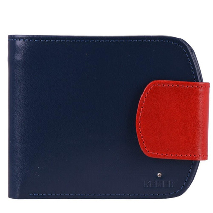 Portfel damski skórzany KEMER D15 Granatowo - min. zamówienie 20 / 50 / 100 szt.