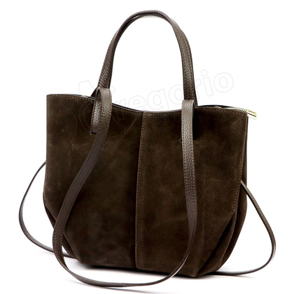 TOREBKA SHOPER DO RĘKI LUB NA RAMIĘ 24-082 Ciemny brąz