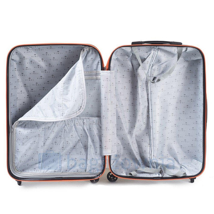 Średnia walizka WINGS 518 M Granatowo pomarańczowa