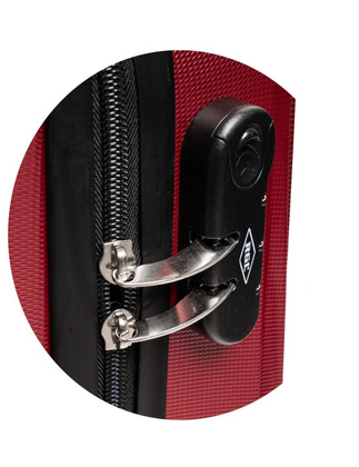 Mała walizka podróżna 663 XM ROSE RED