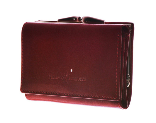 Portfel damski skórzany BELLUCCI D2 Bordowy - min. zamówienie 20 / 50 / 100 szt.
