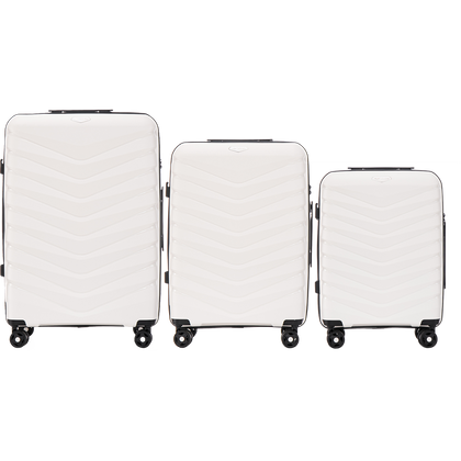 Zestaw 3 walizek WINGS PHX01-3 White