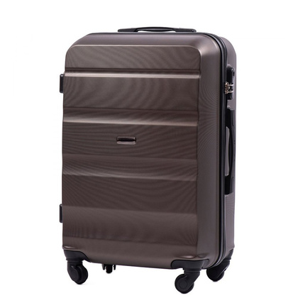 Średnia walizka WINGS AT01 M Brązowa