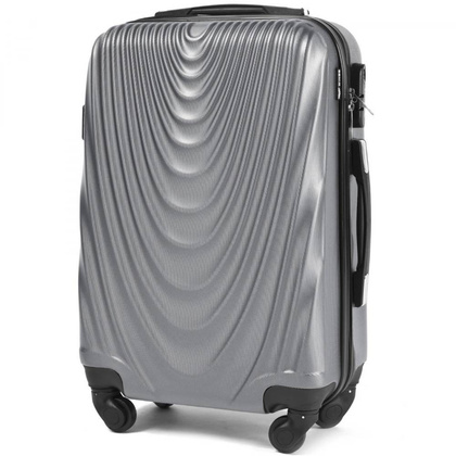 Mała kabinowa walizka WINGS 304 S Srebrna