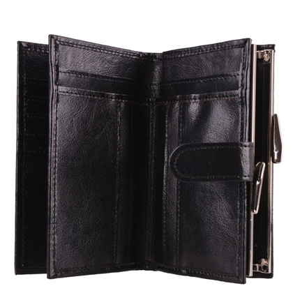 Portfel damski skórzany KEMER P13 Czarny  - min. zamówienie 20 / 50 / 100 szt.