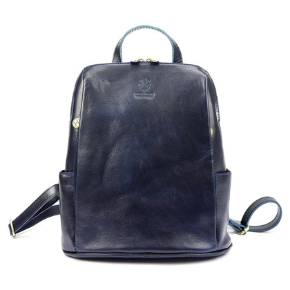 Plecak skórzany PELLUCCI 2002 Granatowy