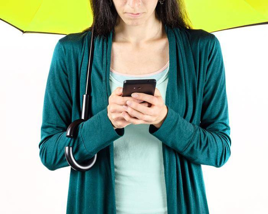 Parasol KEMER REVERS Czarno Zielony