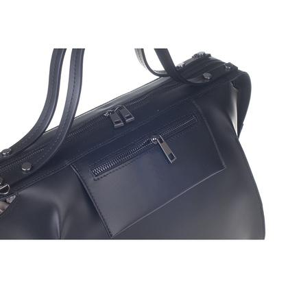 Torebka damska skórzana KEMER 654 Czarna - min. zamówienie 20 / 50 / 100 szt.