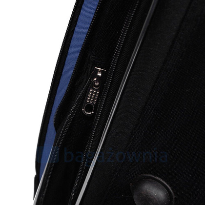Mała kabinowa walizka PELLUCCI RGL 773 S Czarno Granatowa