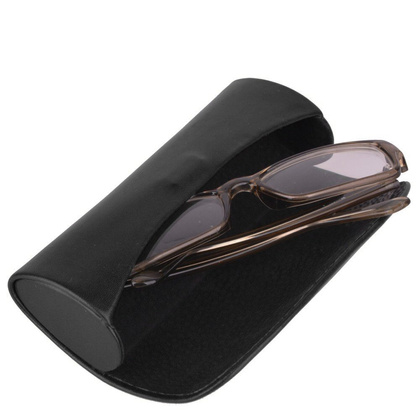 Etui na okulary skórzane KEMER OK2 Czarne - min. zamówienie 20 / 50 / 100 szt.