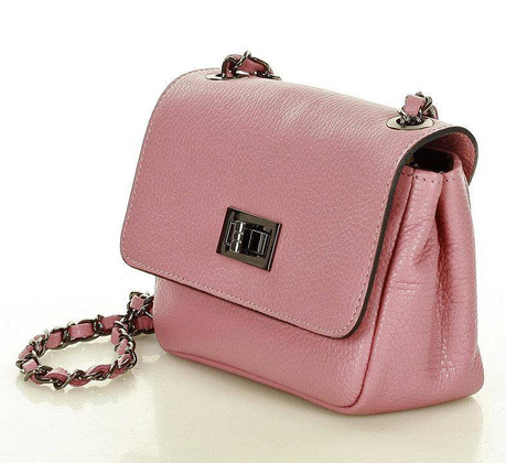 Torebka wizytowa listonoszka skóra MAZZINI - Sevilla dusty róż - min. zamówienie 20 / 50 / 100 szt.