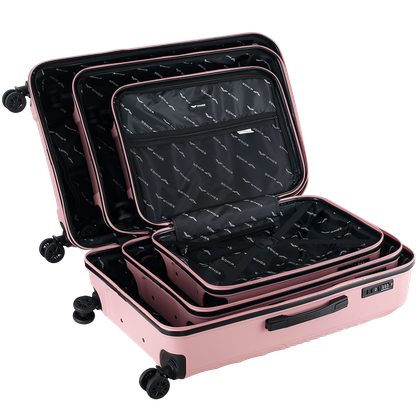 Zestaw 3 walizek WINGS HPE01-3 Dusty Pink