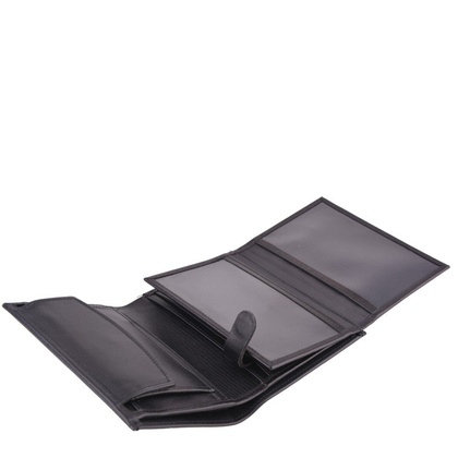 Portfel męski skórzany KEMER P4L Czarny