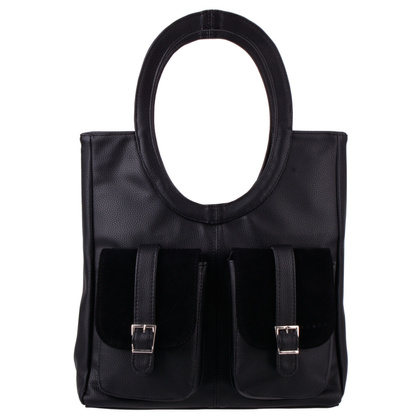 Torebka damska skórzana KEMER 103K SZN Czarna