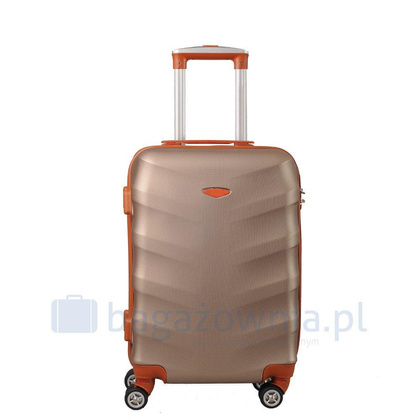 Mała walizka KEMER RGL EXCLUSIVE 6881 S Złoto brązowa
