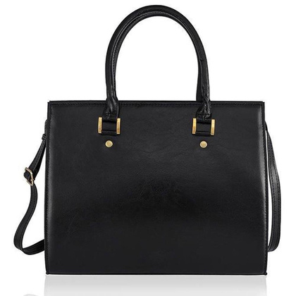 Torebka skórzana KEMER SOLIER FL11 Czarna - min. zamówienie 20 / 50 / 100 szt.