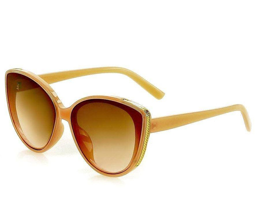 Kultowe okulary przeciwsłoneczne MAZZINI CAT EYE beż - min. zamówienie 20 / 50 / 100 szt.