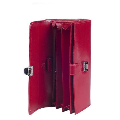 Portfel damski skórzany KEMER EN 295 Czerwony