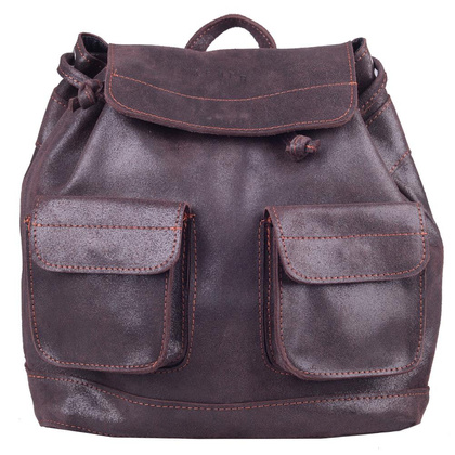 Plecak skórzany KEMER PL1601 Brązowy - min. zamówienie 20 / 50 / 100 szt.