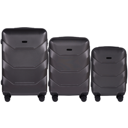 Zestaw 3 walizek WINGS 148 D.GREY