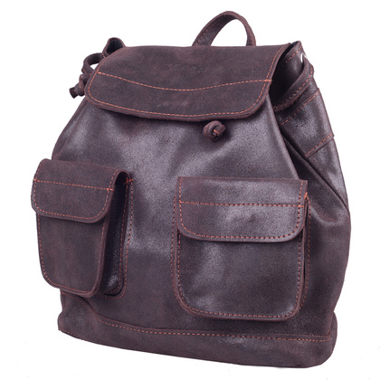 Plecak skórzany KEMER PL1601 Brązowy - min. zamówienie 20 / 50 / 100 szt.