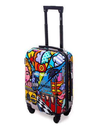 Mała kabinowa walizka KEMER RGL PRINT S Picasso Multikolor