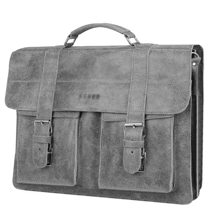 Torba na ramię skórzana KEMER CH 1103 Szara - min. zamówienie 20 / 50 / 100 szt.