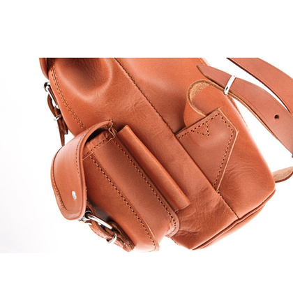 Mały plecak skórzany KEMER VOOC Vintage P2 Czarny