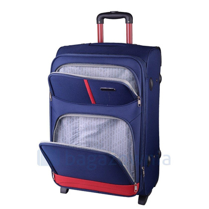 Średnia walizka WINGS 206 M Granatowa