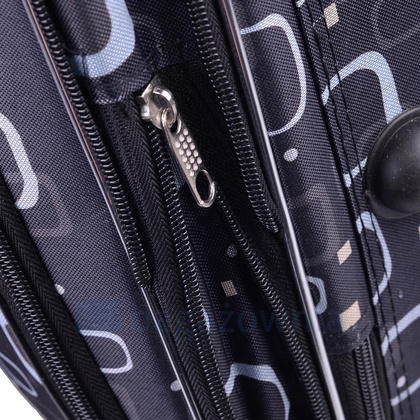 Mała kabinowa walizka PELLUCCI RGL 773 S Czarno Szara