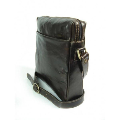 Listonoszka, raportówka A5 Made in Italy czekoladowa VP143T