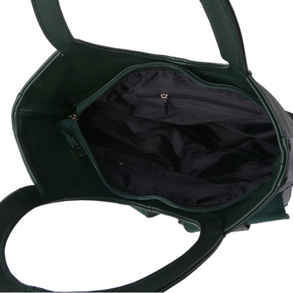 Torebka damska skórzana KEMER 103K N Zielona