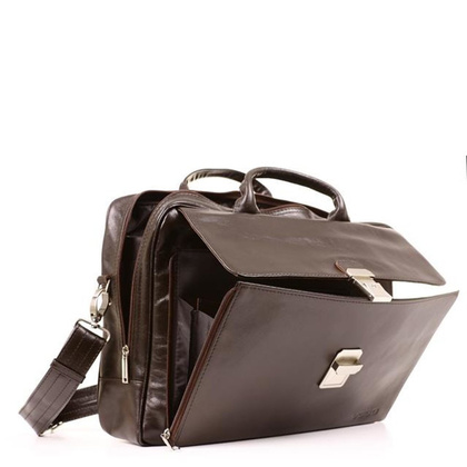 Torba skórzana na laptopa KEMER VOOC 15,6" EP8 brąz