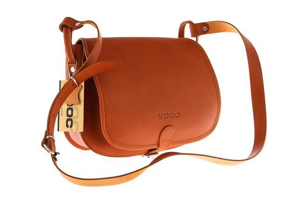 Listonoszka duża torebka KEMER VOOC Vintage P27 Koniak