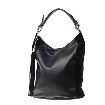 Torebka damska skórzana KEMER 674 Czarna - min. zamówienie 20 / 50 / 100 szt.