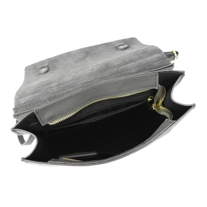 Plecak damski skórzany KEMER 19-66 DOLLARO Jasny popiel